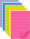 (8 Pack) Lined Sticky Notes, 8 Colors Self Pad Its 4X6 in, Bright Post Stickies Colorful Big Square Sticky Notes for Office, Home, School, Meeting...
