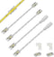 PAUTIX 5mm Connectors for 2-pin COB LED Strip Light,2pcs Gapless Connectors,2pcs L-Shaped Connectors,2pcs Dual End Strip Connectors,2pcs Strip to ...
