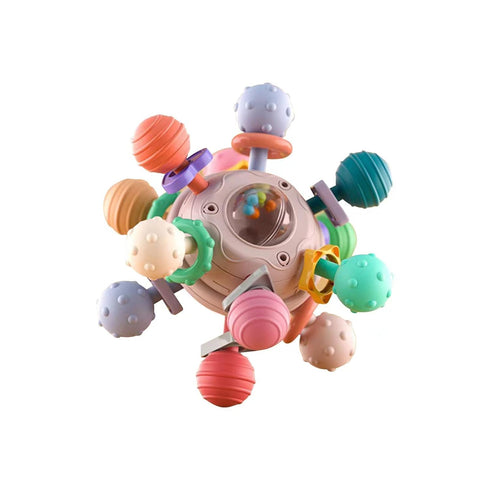 Baby Teething Toys Sensory Baby Toys chew Toys Teething Ball Rattle teethers Toys Grasping Activities Baby Toys for 0-6-12-18 Months Girls Boys Gi...