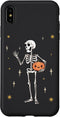 iPhone XS Max Funny Halloween Skeleton Holding Jack-O-Lantern Pumpkin Case...
