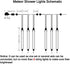 30cm 8-Tube Falling Rain Meteor Shower Christmas Lights - Blue Outdoor Icicle Dripping Shooting Star Lights...