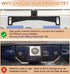 B-Qtech Universal Car Rear View Camera License Plate Bracket Reverse Rear Camera Mount Dash Cam Mirror Backup Camera Kit...