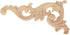 MUXSAM Wood Carved Appliques Onlays, 1-Pair Unpainted Small Wooden Carvings Decals Corner Decorative Plaques for Mirrors Walls Doors Bed Fireplace...