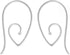 Boma Jewelry Sterling Silver Teardrop Pointed Spiral Pull Through Wire Hoop Earrings...