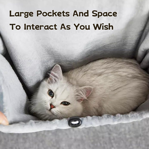 La La Pet® Adjustable Cat Apron Carrier with Holes Pet Carrier Sleeping Bag Pet Carrier Sling Cat Carrier Bag Cat Carrier Pouch for Small Sized An...