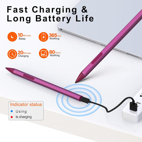 Stylus Pen for ASUS Transformer/ASUS Zenbook/ASUS Vivobook Flip/ASUS Notebook Touchscreen Laptop Tablet Rechargeable MPP 2.0 Tilt Pencil 4096 Pres...