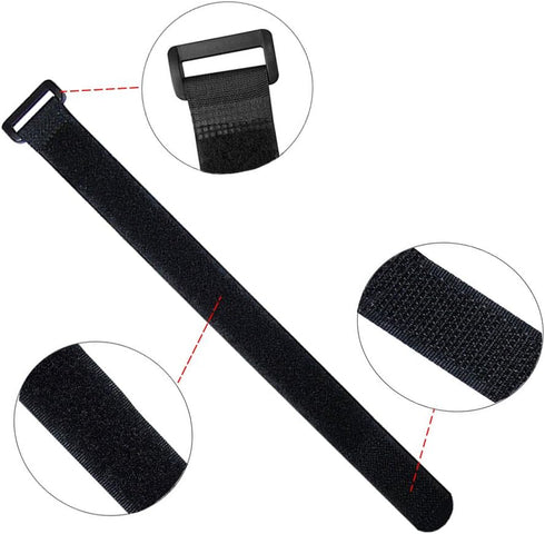 FULARR 30Pcs Cable Straps, Reusable Cable Ties & Cinch Strap Set, Multipurpose Hook and Loop Straps Fastener, Cable Storage Organizer, 2 Different...