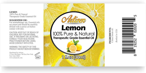 Artizen 30ml Oils - Lemon Essential Oil - 1 Fluid Ounce...