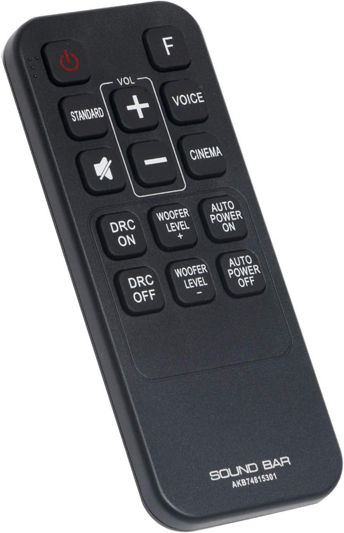 New AKB74815301 Replacement Remote Control fit for LG Sound Bar Soundbar LAS454B S55A3-D SH3K SJ4Y SPH4B-W S45A1-D LAS453B SH3B SPH3B-W LAS485B S5...