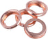 12PCS Car Oil Drainage Gasket, 17mm Auto Copper Crush Washer Oil Drain Plug Gasket, fits Versa Titan G25 G37, Replace 11026-JA00A, 11026-01M02, F4...