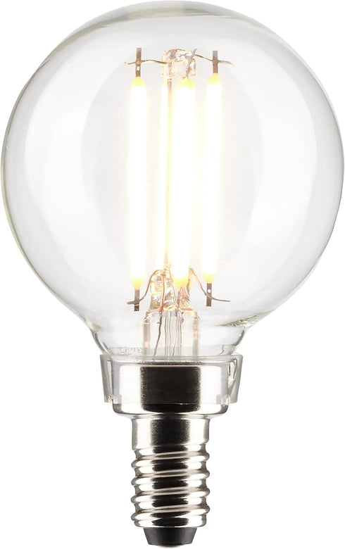Satco 20524-5.5G16.5/LED/CL/927/120V/E12 S21209 Globe Style Antique Filament LED Light Bulb...
