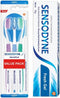 Pack of 3 Sensodyne Sensitive Toothbrush Bundle with Fresh Gel Toothpaste 75g (2.64 oz)...
