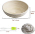2pcs 7" Banneton Proofing Basket Round Bread Brotform with Liner Eco-Friendly Natural Rattan for Professional & Home Bakers...