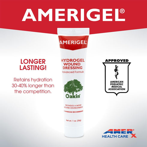 AMERIGEL Hydrogel Wound Dressing (1 oz.) - Provides Moisture-Rich Healing Environment for Dry Wounds...