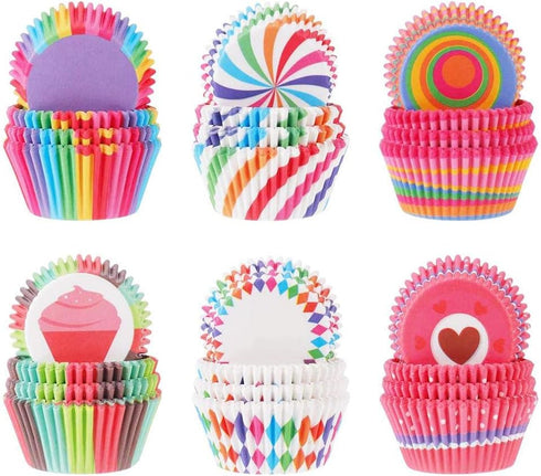 600PCS/Set Muffin Cupcake Paper Cups Cake Forms Cupcake Liner Baking Muffin Box Cup Case Party Tray Cake Mold Decorating Tools...