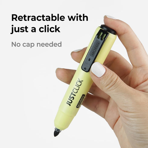carrotez Retractable Permanent Markers, Thick Barrel, Low Odor, Bold Writing, Bullet Tip, 12 Count, Black...