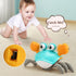 Crawling Crab Dog Toy, Interactive Toys for Boredom Dogs Cats Pet, Obstacle Avoidance Dancing Fun Toys Moving Toy for Puppys/Small/Medium Dogs Chr...