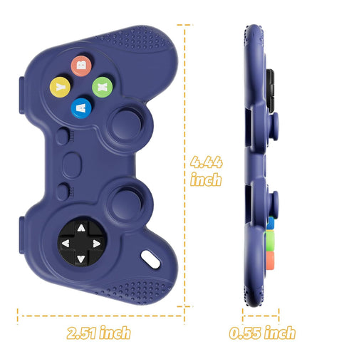 NCVI Teething Toys, Silicone Teether, Teething Toys for Babies 5-12 Months, Teething Relief, Game Control Shape Teether Toys Gift, Baby Chew Toys ...