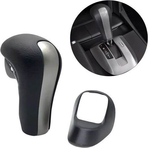 Gear Shifter Knob for Honda Accord 2008-2012 Gear Shift Knob Leather Car Stick Lever Handle Automatic Stick Shifter Head Transmission Gear Shift L...
