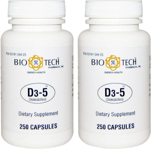 BioTech Pharmacal - D3-5 (5,000 IU) (500 Tablets)...