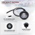 TMH 3/4 Inch Mount Smoked Lens RED LED Small Clearance Side LED Marker Lights Trailer Truck RV ATV Car Bus Van (Pack of 20)...