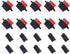 10 Pcs Auto ATC Blade Standard Fuse Holder Seat for Car Boat Truck SUV with Cover Black + 10 Pcs 10 Amp Standard Fuse...