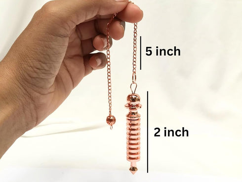 9 Isis Copper Metal Dowsing Pendulum – Energy Healing Tool for Reiki, Divination, Chakra Balancing & Spiritual Practices – Precision Radiesthesia ...