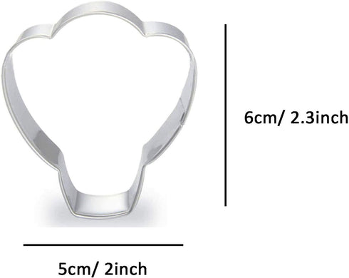 2 inch x 2.3 inch Hot Air Balloon Shape Cookie Cutter Small Size...
