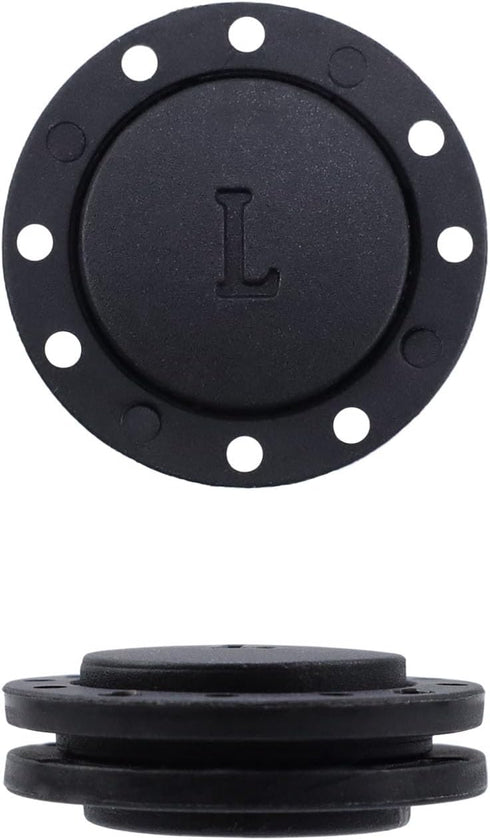 12PCS Magnetic Clothes Buttons Black Hidden Coat Button Nylon Windbreaker Buckle for Cloak Overcoat Sleepwear (26mm/1.02Inch)...
