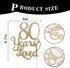 80th Birthday Glitter Cake Topper - 80th Anniversary Decoration Props, Party Favors...