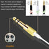 [Updated Version 5-Pack Stereo Audio Adapter 6.35mm (1/4 inch) Male to 3.5mm (1/8 inch) Female Headphone Jack...