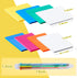 Hommie Pastel Transparent Sticky Notes, 8 Packs Clear Sticky Tabs, Translucent Page Flags Book Markers Stickers, Planner Accessories, Bible Journa...