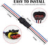 3 Pin Connector Waterproof Connector,Male and Female Way 16 AWG Wire Suitable for car Truck, Boat and Other Wire Connection (5 kit)...