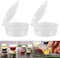 50Pcs/lot 1/1.5 Ounce Small Plastic Disposable Sauce Cups Food Storage Containers Clear Transparent Package Boxes + Lids (1.5 ounce)...