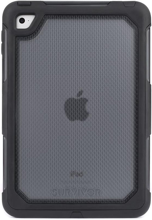Griffin, iPad Mini 4 Rugged Case, Survivor Extreme with Stand, 10ft Drop Protection, Black/Clear...