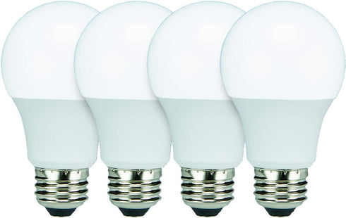 TCP L9A19D1541K4 LED 60 Watt Equivalent | Light Bulbs, A19 Shape, Cool White, 4 Count...
