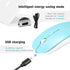 ZERU Bluetooth Mouse Rechargeable Wireless Mouse for MacBook Pro,Bluetooth Wireless Mouse for Laptop PC Computer (BT Blue)...