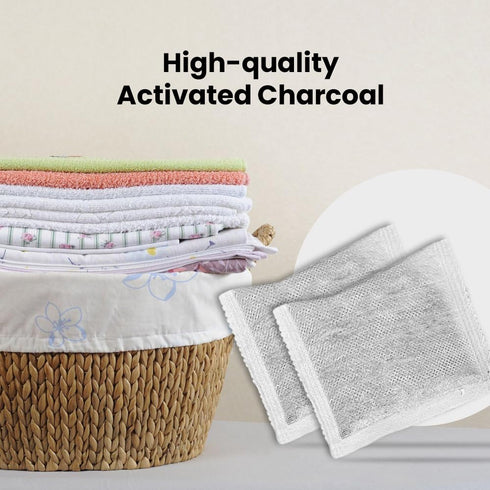 Green Piece® Overstuffed - Pack of All Natural Baby Diaper Pail Deodorizer Activated Charcoal Air Purifier - Pack of 15 Double Sized Sachets (24g)...