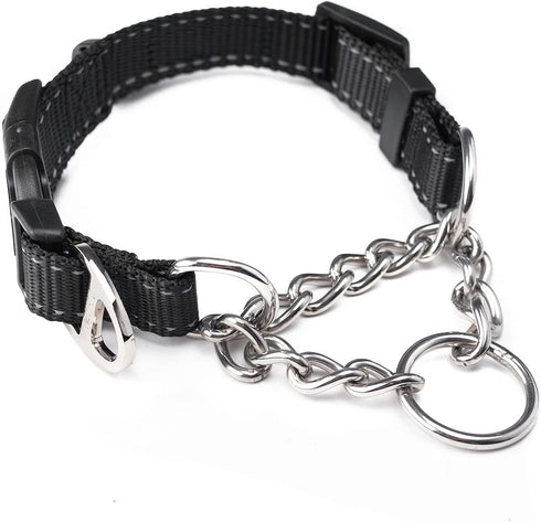 Mighty Paw Martingale Dog Collar 2.0 | Trainer Approved Limited Slip Collar with Stainless Steel Chain & Heavy Duty Buckle - Modified Cinch Collar...