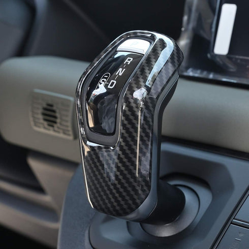 YIWANG Carbon Fiber Style ABS Car Center Gear Shift Head Cover Trim for Land Rover Defender 90 110 130 2020-2025 Auto Accessories (ABS-Carbon Fibe...