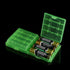 AA AAA Battery Holder, 5 Colors Transparent Hard Plastic Multifunctional Storage Box, Organizer Container for AA AAA Batteries (10PCS Set)...