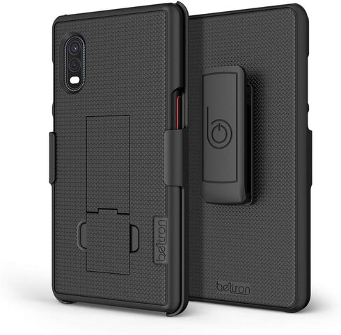 BELTRON Heavy Duty Case with Swivel Belt Clip for Samsung Galaxy XCover Pro G715 (AT&T FirstNet Verizon) Features: Secure Fit & Built-in Kickstand...