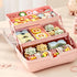 BALRAJ Cute Girls Hair Accessories Storage Box Bow Switch Organizer Box Jewelry Box, Plastic Hair Ties Holder Hair Clips Container Headbands Organ...