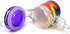 Airtight Glass Herb Mini Storage Jar with Clamping Lid in Choice of Design (Tie Dye, Small)...
