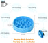 JASGOOD Slow Feeder Dog Bowl for Medium Dogs Slow Feeding Interactive Bloat Stop Dog Bowls,Blue,Medium...
