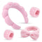Puffy Spa Headband & Skincare Headbands for Women Makeup,Terry Cloth Towel Head Band for Skin Care,Sponge Make Up Hair Band for Girls,Face Wash Wr...