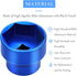 Oil Filter Socket 24mm / 36mm Reversible Fuel Filter Cap Remover and Installer Assistant Compatible with 6.0L / 6.4L Ford Powerstroke Diesel 2003-...