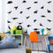 TOARTi Black Dinosaur Wall Decal Minimalist Animals Vinyl Dinosaur Wall Sticker for Baby Boy Room Decoration (35pcs)...