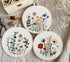 3 Pack Embroidery Starter Kit for Beginners Stamped Cross Stitch Kits with Cute Flowers and Plants Patterns with Embroidery Hoops and Color Thread...