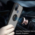 TJS Compatible with OnePlus Nord N10 5G Case, with Tempered Glass Screen Protector, Metal Ring Magnetic Support Kickstand Heavy Duty Protector Pho...
